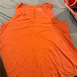 Time and Tru Women's Vibrant Orange Tank Top